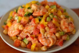 Chickpeas Shrimp Salad | Easy Protein Salad Recipes | Easy and Healthy Salads