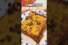 Just 5 Minute Besan Bread Toast Recipe|#youtubeshorts #recipe #cooking