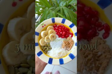 5-Minute Gut-Friendly Yogurt Chia Bowl | Healthy Breakfast Recipe | High Fibre Breakfast #trending