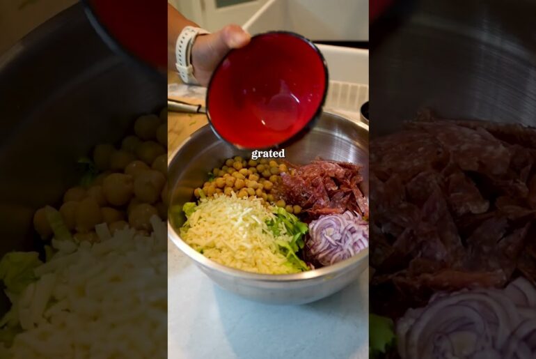 Viral Chopped La Scala Salad -  Weekly Meal Prep