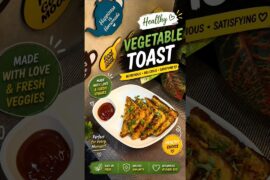 Crispy Veg Toast | Healthy Breakfast Recipe #vegtoast #breadrecipe #healthy #breakfastrecipe #shorts