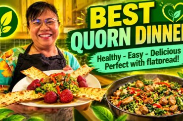 Healthy Quorn Stir-Fry with Flatbread | Easy Vegetarian Dinner Recipe!