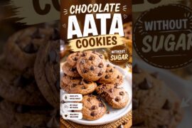 Healthy Chocolate Atta Cookies | No Sugar, No Maida #shorts #food #cookingvideo