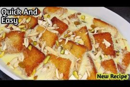 Easy Bread Dessert Recipe  In 10 Minutes |Only Milk &Bread Needed |Dessert Recipes