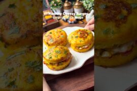 Healthy Cheesy Burger | Simple & Quick Recipe #shorts #ytshorts #viral #trending #yum #cheesy