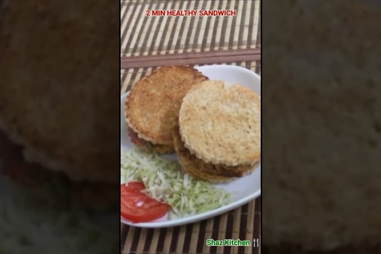 2 Minute Healthy Brown Bread Sandwich Recipe | Easy Breakfast | Quick Snack #shazkitchen