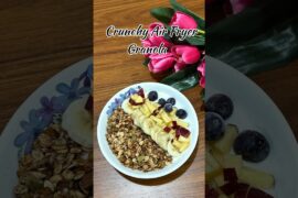 Healthy Air Fryer Granola | Easy Homemade Breakfast #shorts #youtubeshorts #foodshorts #healthy