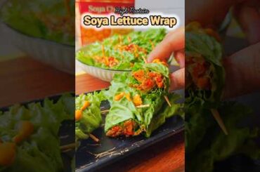 High Protein Soya Lettuce Wrap Recipe For Weight loss #shorts #wrap #health #weightloss