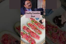 Healthy Cucumber Boat Salad #shorts #viral #salad #health #healthy #cucumber #recipe #ytshorts #yt