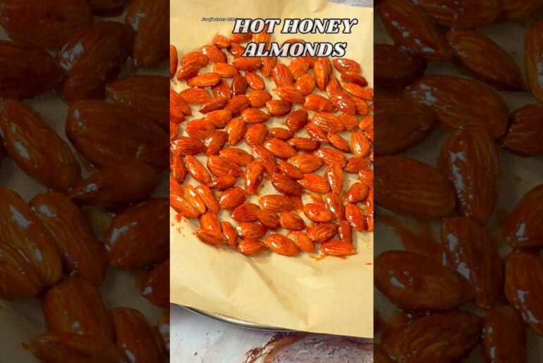 HOT HONEY ALMONDS #shorts #trendingvideo #trending #youtubeshorts #viral #viralvideo #easyrecipe