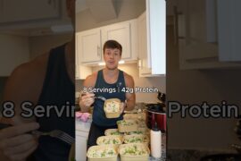 Teriyaki Chicken Rice Bowls High Protein Meal Prep Recipe #shorts