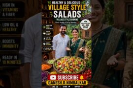 Healthy Vegetable Salad Recipe | Fresh & Colorful Salad | Village Style Cooking | Weight Loss Recipe