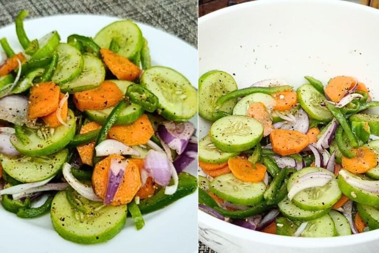 5 Minute Salad Recipe | Healthy Vegetable Diet Salad Recipe | Healthy Salad