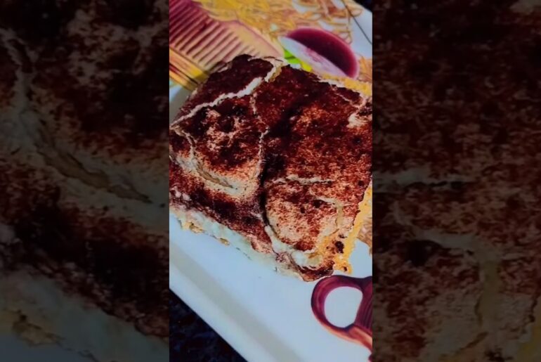 High Protein Tiramisu | 36g Protein  Only 320 Calories | Healthy Dessert Recipe #Shorts