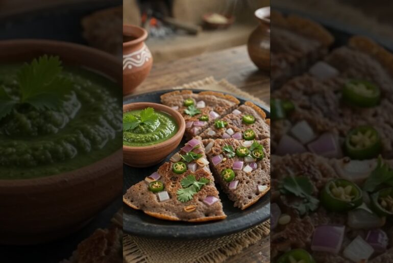 Healthy Ragi Uttapam Recipe Instant Breakfast Recipe Crispy or tasty