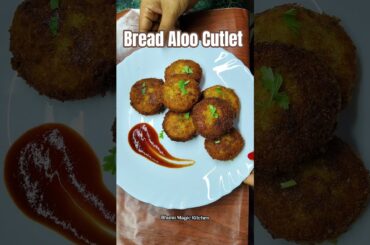 Bread Aloo Cutlet recipe #shorts #youtubeshorts #ytshorts #cutlet #cooking #snack