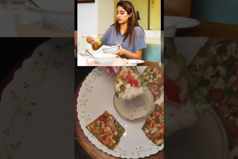 Janhvi Kapoor's Favourite High-Protein Moong Dal Chilla Recipe #healthy #food #celebrity #shorts