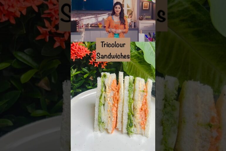 Tricolour Sandwiches #independenceday #tricolor #sandwich #shilpashetty #viral #shorts #ytviral #yt