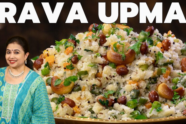 Rava Upma | Healthy Breakfast in 20 Minutes | Vegetable Upma That Tastes Like a Restaurant Dish