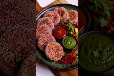 Quick easy Healthy Cutlet Recipe! Indian Beetroot Tikki Snack Ideas #shorts #viral