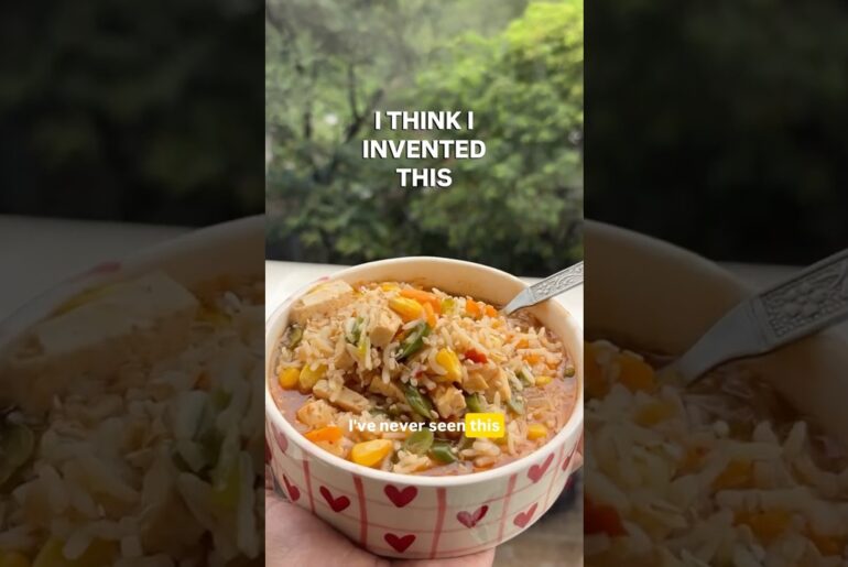 I Think I Invented This! Manchurian Rice Soup | Easy Chinese Recipe #shorts #indochinese