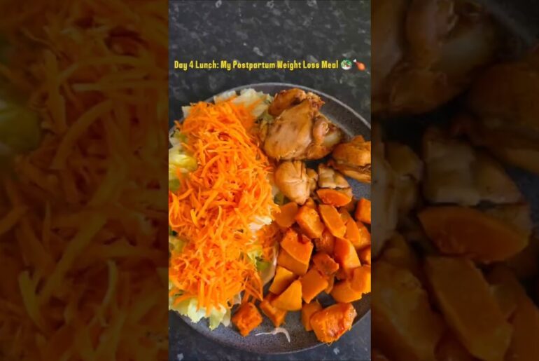 Day 4 Lunch: My Postpartum Weight Loss Meal. EASY LUNCH RECIPES FOR BUSY MOMS. #easyrecipes