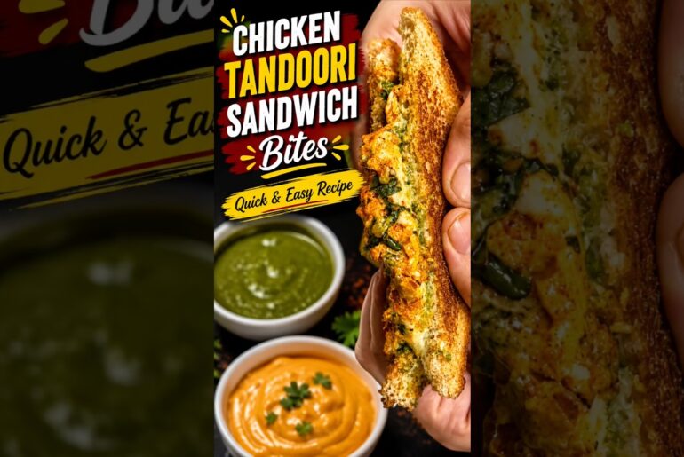 30Sec Chicken Tandoori Sandwich Bites | #shorts #ytshorts #shortsfeed #recipe #food #chicken