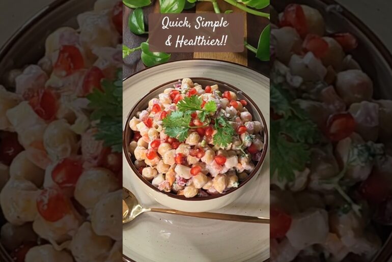 High Protein veggie salad | Healthier and Delicious Chickpea Salad Recipe #shorts