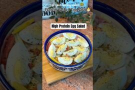 High Protein Egg Salad | Best Boiled Egg Salad Recipe #recipe #food #shorts #weightloss