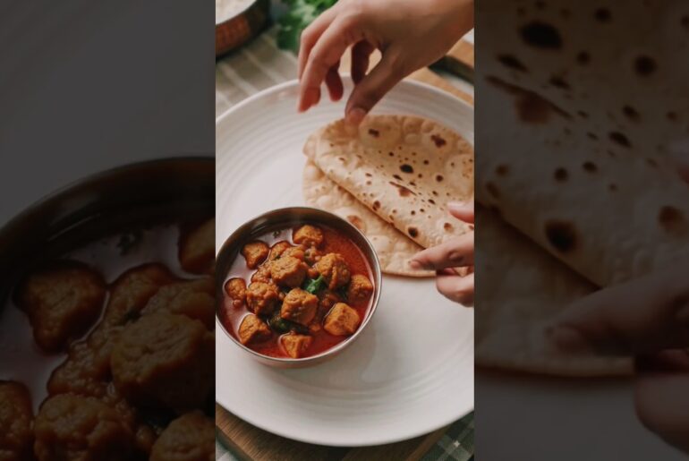 Healthy Soyabean Masala + Soft Roti | Simple & Tasty Ghar Ka Lunch