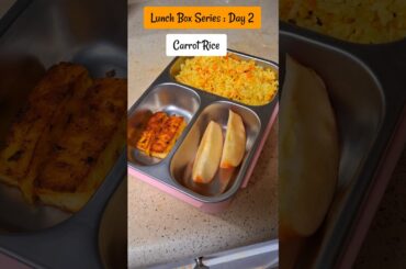 School Lunch Series Day 2  | Easy Carrot Rice for Kids | Lunch Box Idea | USA Tamil Minivlog Tamil