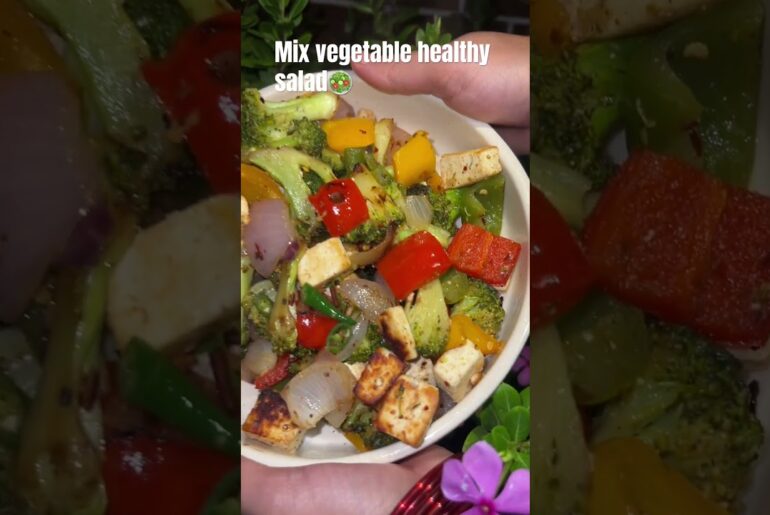 Healthy & Tasty Mixed Vegetable Salad | Easy Salad Recipe