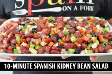 Spanish Kidney Bean Salad | HEALTHY & Delicious 10 Minute Recipe