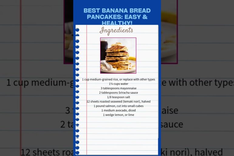Best Banana Bread Pancakes: Easy & Healthy!