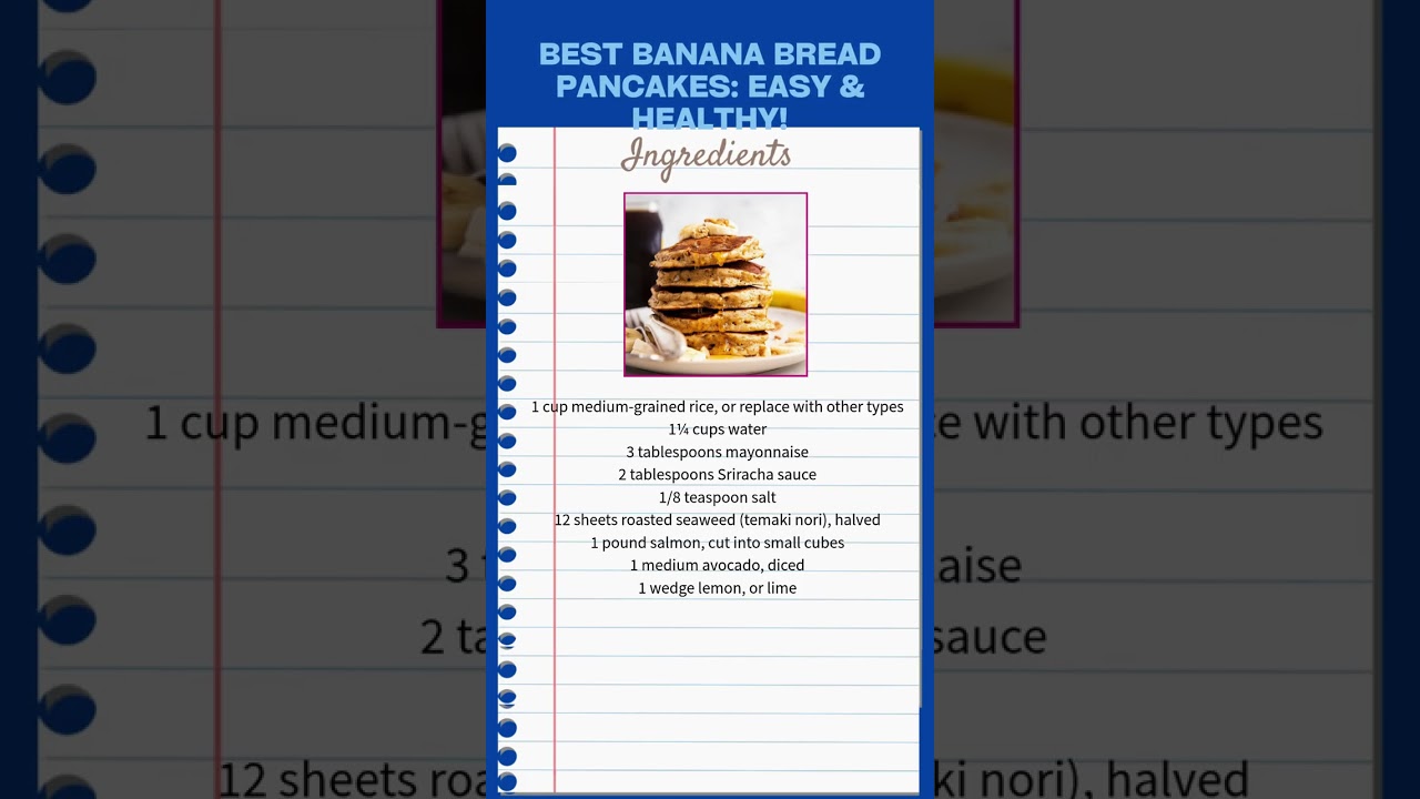 Best Banana Bread Pancakes: Easy & Healthy! Best Banana Bread Pancakes: Easy & Healthy!
