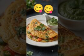 Besan Chilla Recipe | Easy Healthy Breakfast #cooking #besankachila #breakfast #shortsfeed #shorts