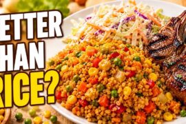 Easy Vegetable Fried Bulgur with Simple Coleslaw | Healthy Dinner Recipe!