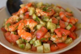 Shrimp Cucumber Salad | Easy Protein Salad Recipes | Easy and Healthy Salads