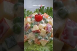 Russian Salad #recipe #asmr #food #salad #healthy #mariasfluffyfood #ytshorts