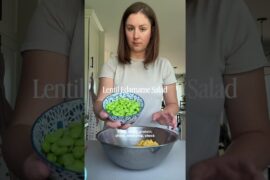 Edamame Lentil Salad | easy vegetarian recipes