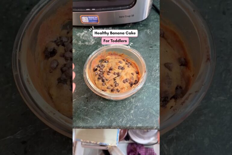 Healthy No sugar Banana cake/bread for 6+ months baby/kids #easyrecipe #quicksnacksrecipe #snackidea