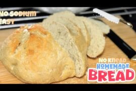 No-Knead No-Sodium Homemade Bread | Easy, Healthy & Fresh from the Oven