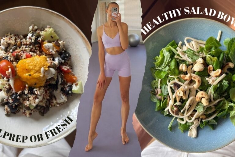3 Easy & Delicious Salad Bowls | Healthy Meal Prep Ideas / Nina Dapper
