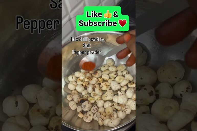Crunchy & Healthy Evening Snack #food #shorts #eveningsnacks #makhana #healthysnacks #snacks