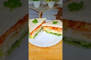Independence Day Special Tricolor Veg Sandwich | Healthy Veg Sandwich Recipe