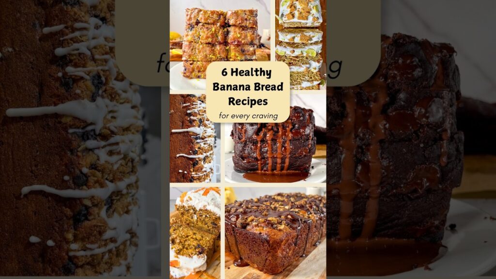 6 Healthy Banana Bread Recipes For Every Craving #healthydessert #bananabread #bananarecipe #baking