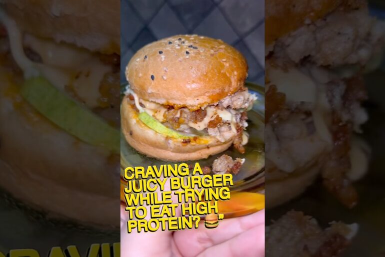 High protein BURGUR #healthyfood #highprotein #viral #weightloss #shorts