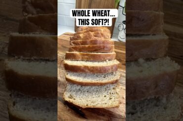 Perfect sandwich bread, made at home #lunchboxideas #wholewheatbread