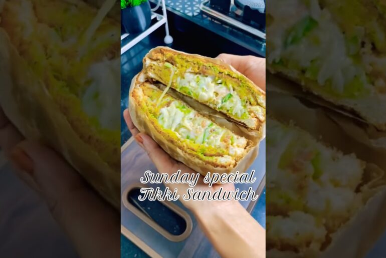 Sunday Special Tikki Sandwich | Quick & Easy Tikki Sandwich |#trending #food #cooking #sandwich