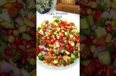 5-Minute High Protein Chana Peanut Salad | 20g Protein | Weight Loss Recipe #HighProteinSalad
